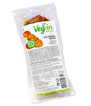 Alternativa vegetal ao salsichão VegIn