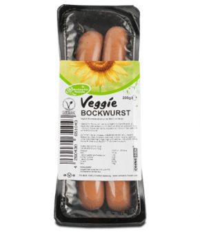 Alternativa vegetal a Salsichas Alemãs - 200g