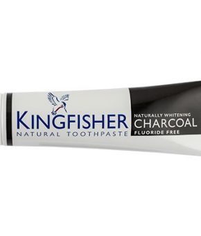 Pasta dentífrica com carvão vegetal - Kingfisher - Vegan