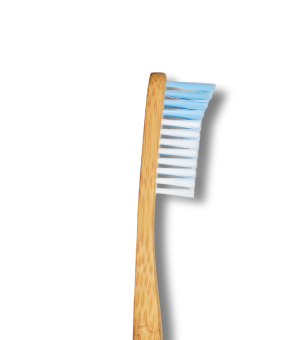 Escova Dentes Bambu - Azul (cerdas médias)