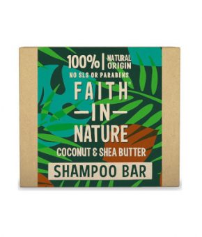 Champô Sólido Coco e manteiga de karité -Faith in Nature Vegan / Sem Plástico