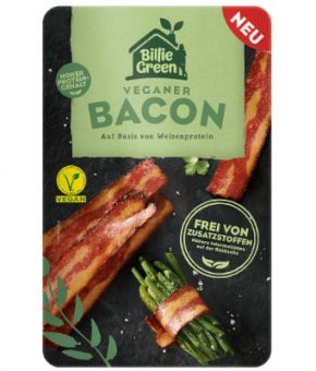 Alternativa vegetal a bacon fatiado - BillieGreen