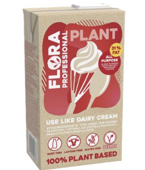 Alternativa vegetal a natas para bater - Flora 1L
